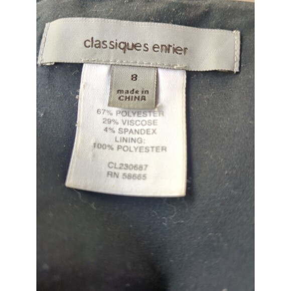 Classiques Entier Woman's Black Tiered Hem Skirt Size 8 - Picture 7 of 8